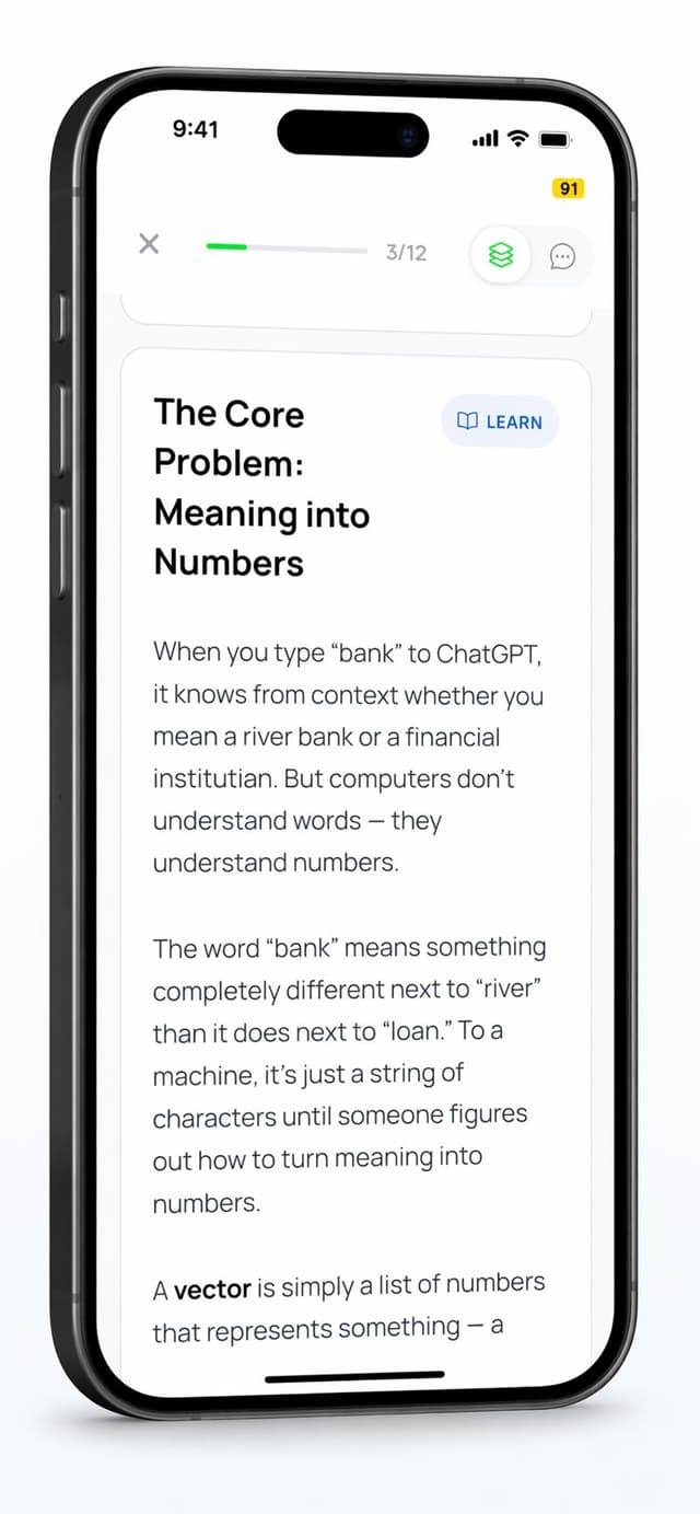 Synapse — concept card micro-learning